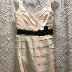 Raw-Silk Body-Con Mini Dress